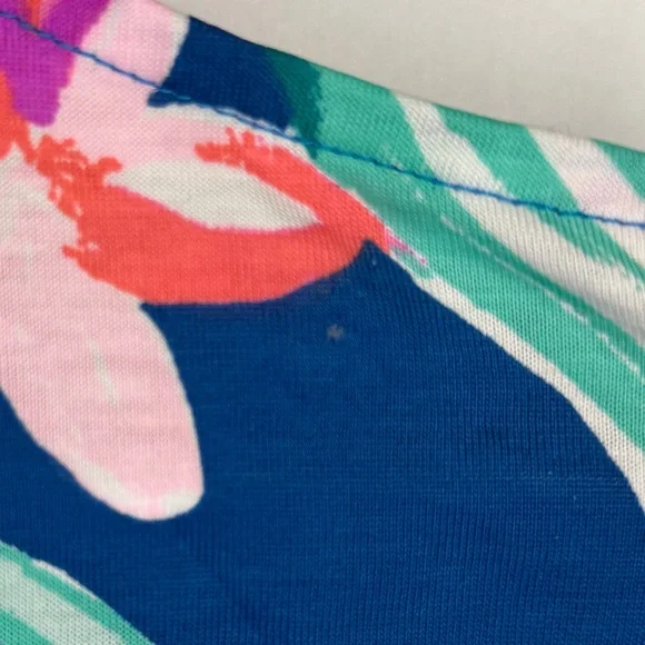 Lilly Pulitzer Mellorie Dress Mr Peacock Dream 100% Pima Cotton Size Small - Picture 8 of 8